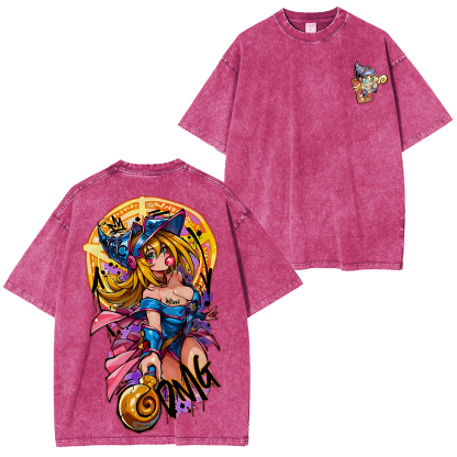Dark Magician,Yu-Gi-Oh! Unisex Washed T-Shirt