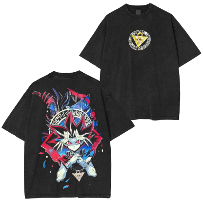 Dark Magician,Yu-Gi-Oh! Unisex Washed T-Shirt