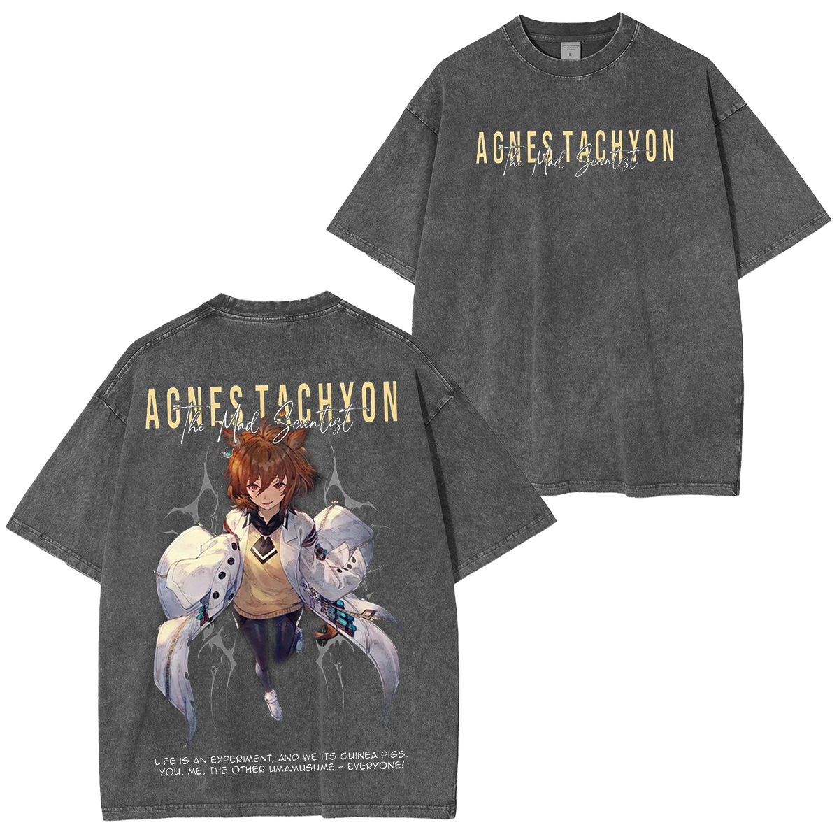 Umamusume: Pretty Derby Series Oversized Unisex Washed T-Shirt