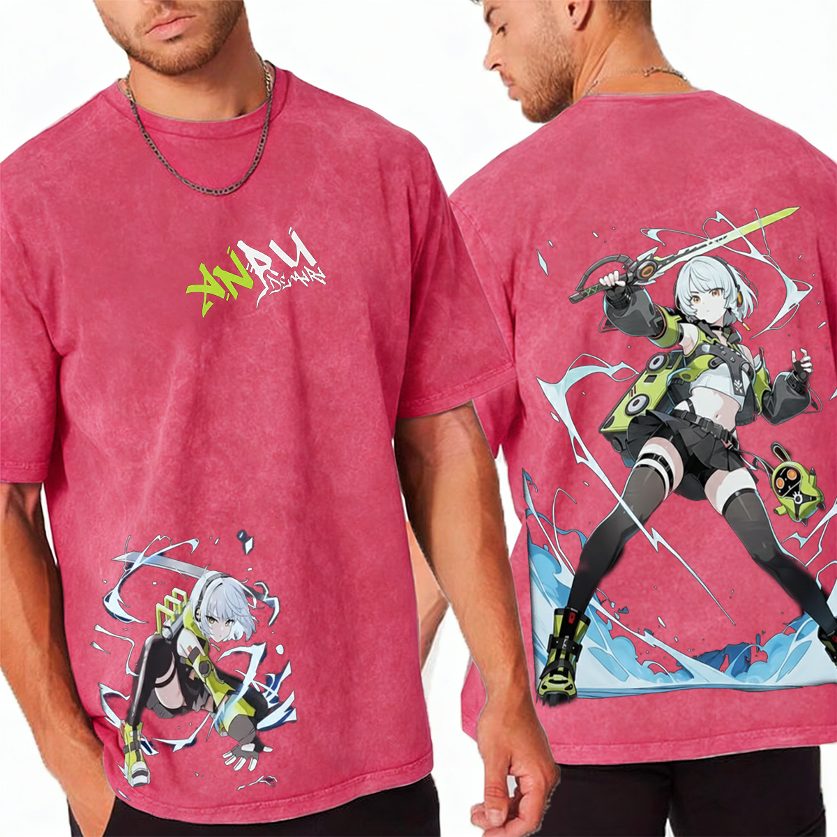 Anby Demara Zenless Zone Zero Oversized Unisex Washed T-Shirt