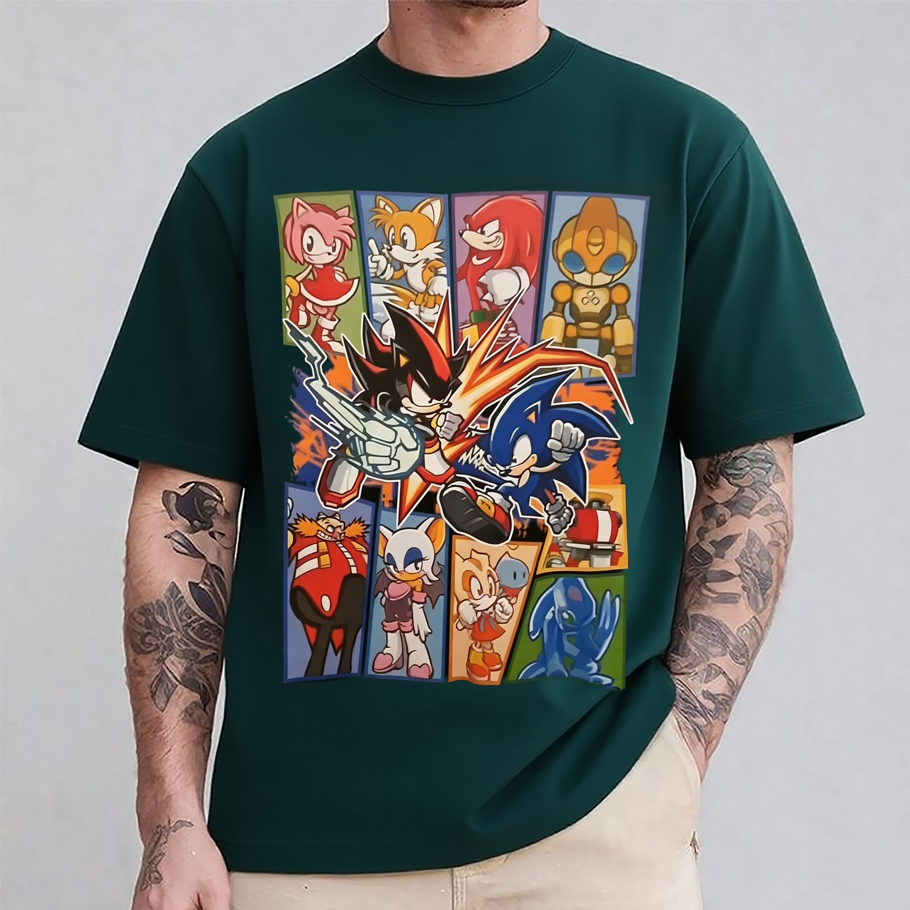 Sonic Battle Oversized T-shirt/Crewneck/Hoodie