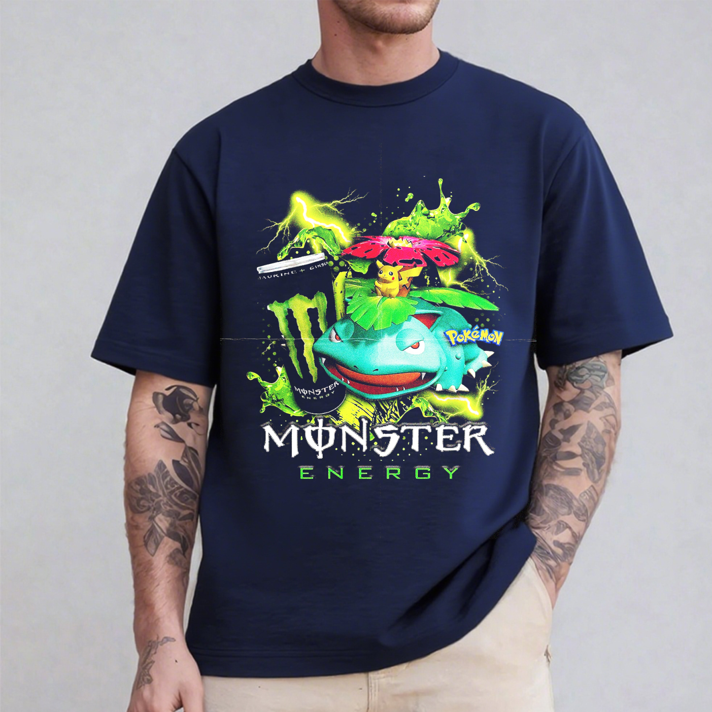 Venusaur x Monster Energy Oversized T-shirt/Crewneck/Hoodie