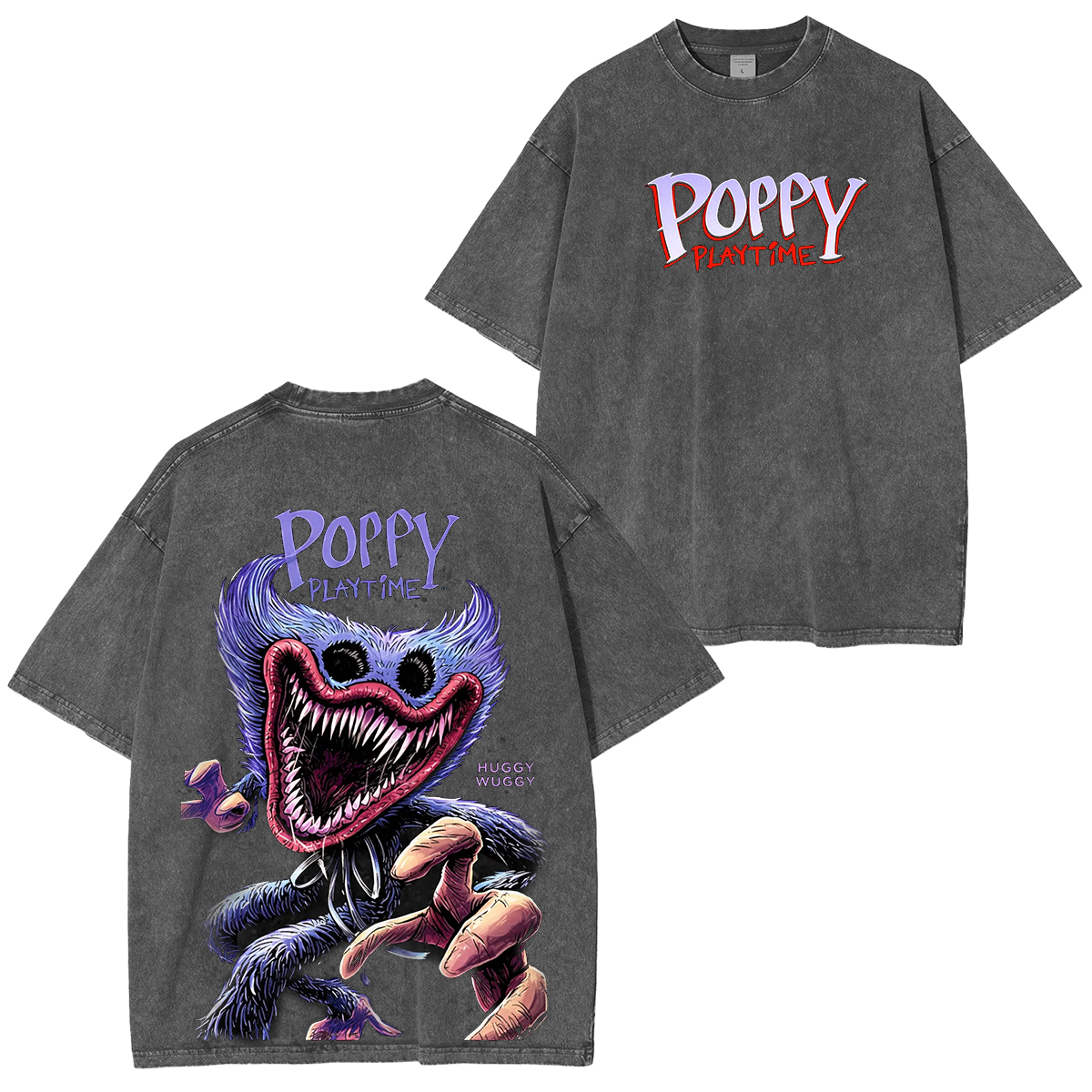 Poppy Playtime Oversized Unisex Washed T-Shirt