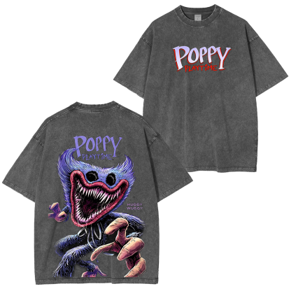 Poppy Playtime Oversized Unisex Washed T-Shirt