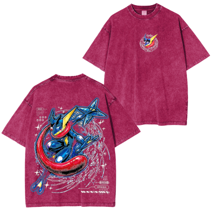 Greninja Oversized Unisex Washed T-Shirt