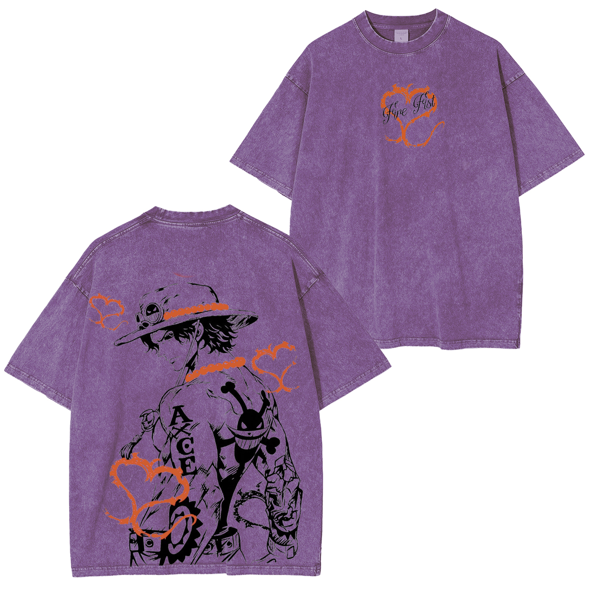 Portgas D. Ace Vintage Washed T-shirt/Crewneck/Hoodie
