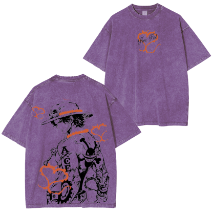 Portgas D. Ace Vintage Washed T-shirt/Crewneck/Hoodie