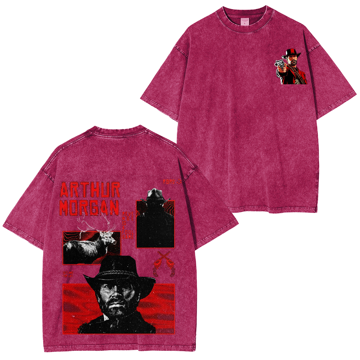 Red Dead Redemption 2  Unisex Washed T-Shirt