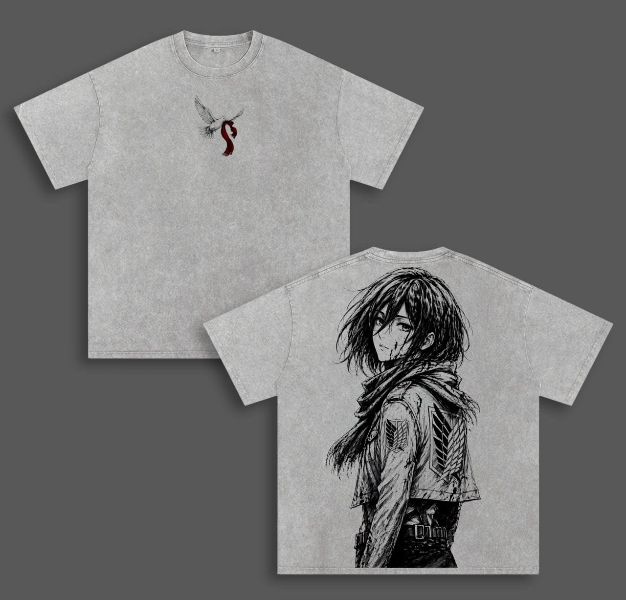 Attack on Titan Unisex Washed T-Shirt