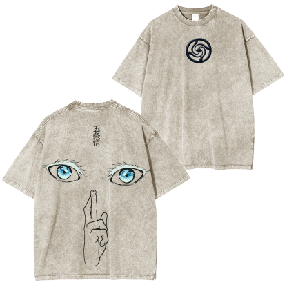 Jujutsu Kaisen Satoru Gojo Vintage Washed T-shirt/Crewneck/Hoodie