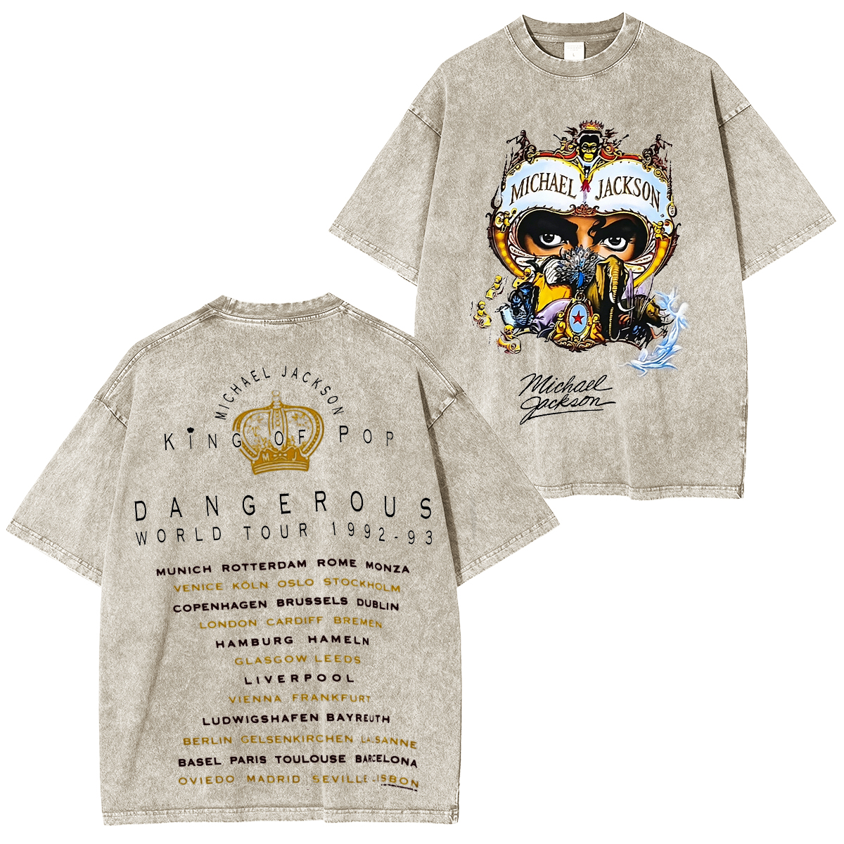 Michael Jackson Vintage Washed T-shirt/Crewneck/Hoodie