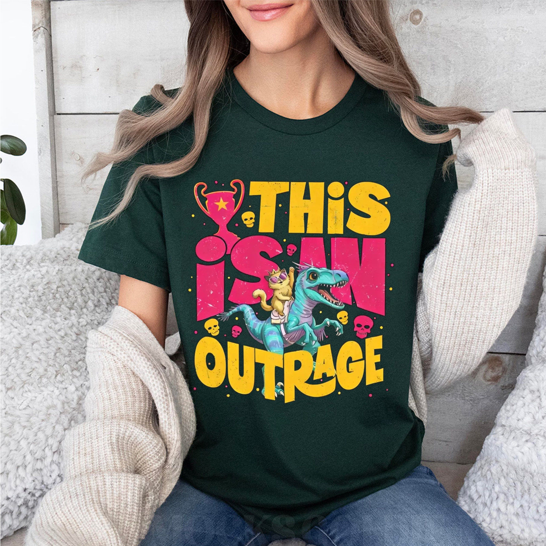Princess Donut graphic tees This is an OUTRAGE Oversized T-shirt/Crewneck/Hoodie