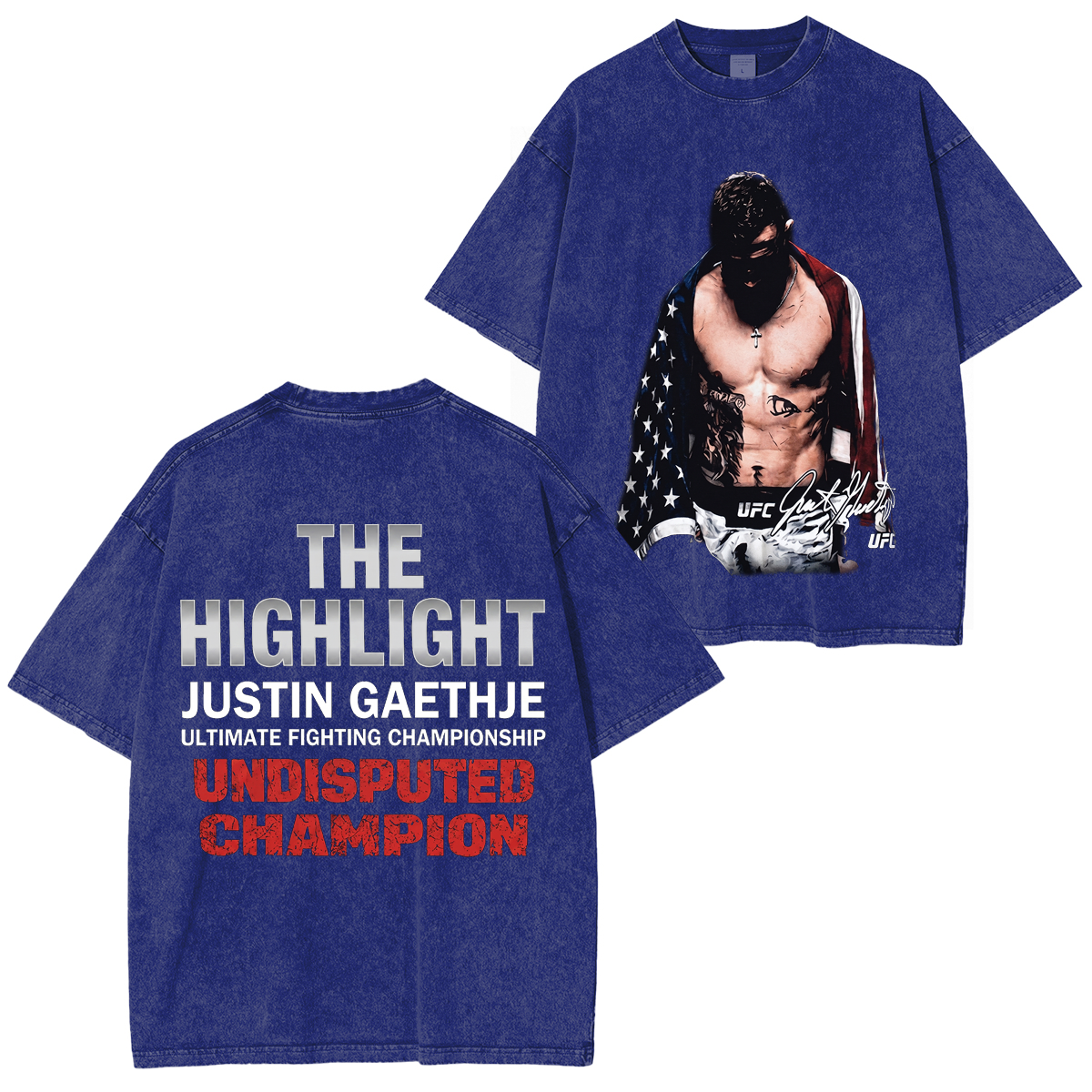 UFC Dustin The Diamond Poirier Last Dance Unisex Washed T-Shirt