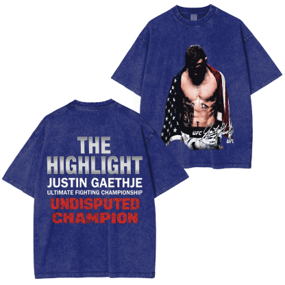 UFC Dustin The Diamond Poirier Last Dance Unisex Washed T-Shirt