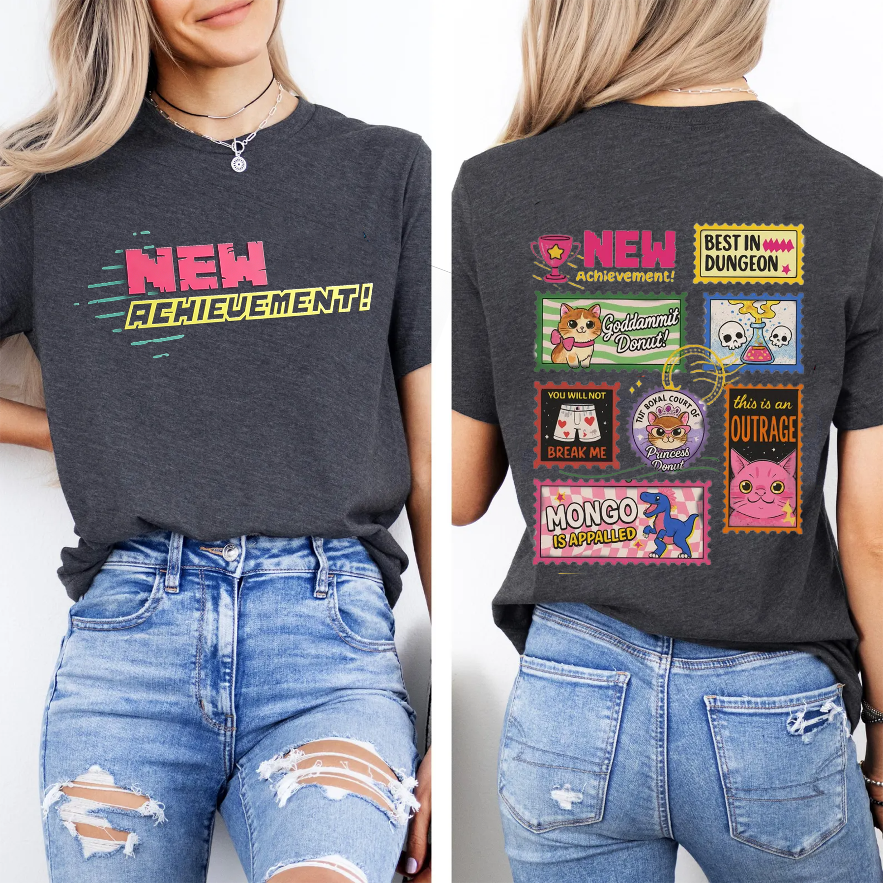 Dungeon Book Lover Book Stamps Oversized T-shirt/Crewneck/Hoodie