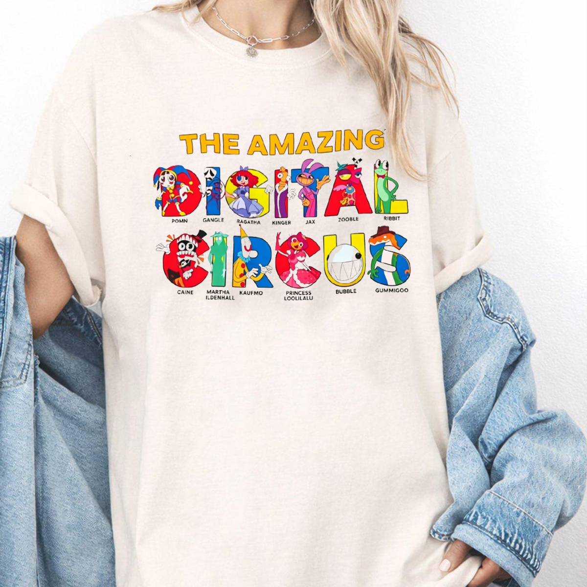 The Amazing Digital Circus Oversize Unisex Shirts/Crewneck/Hoodie