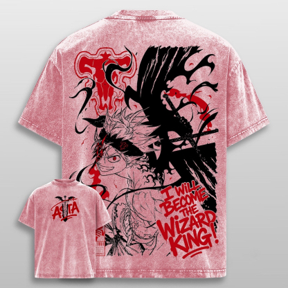 Black Clover Asta Washed T-shirt/Crewneck/Hoodie