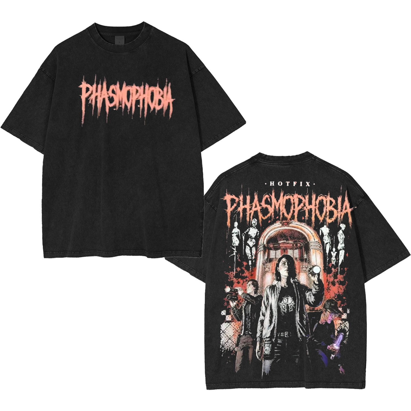 Phasmophobia Unisex Washed T-Shirt