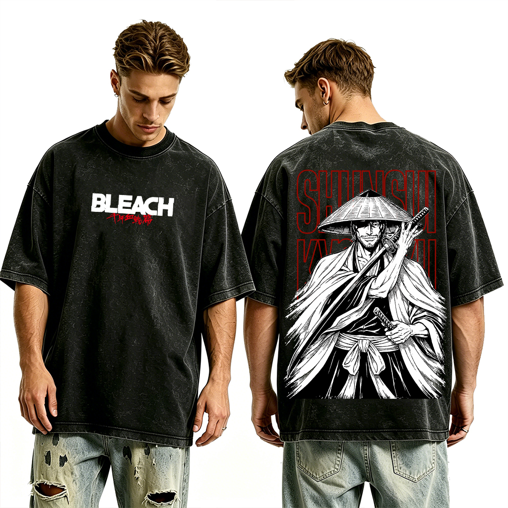 Bleach Shunsui Kyoraku washed T-shirt/Crewneck/Hoodie