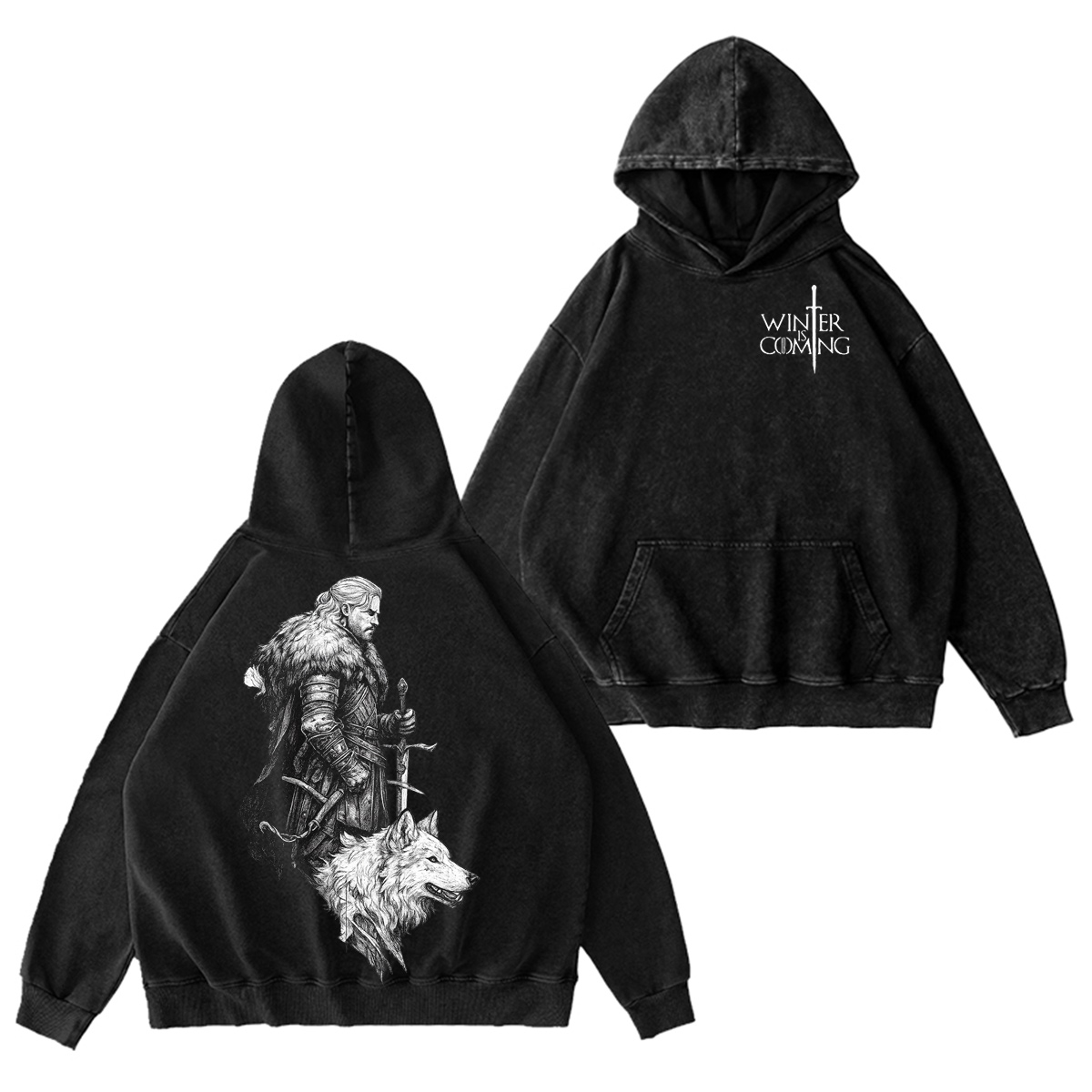 Winter is Coming Oversized Washed T-shirt/Crewneck/Hoodie