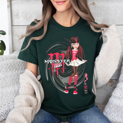 Draculaura doll&Monster Energy Oversized T-shirt/Crewneck/Hoodie