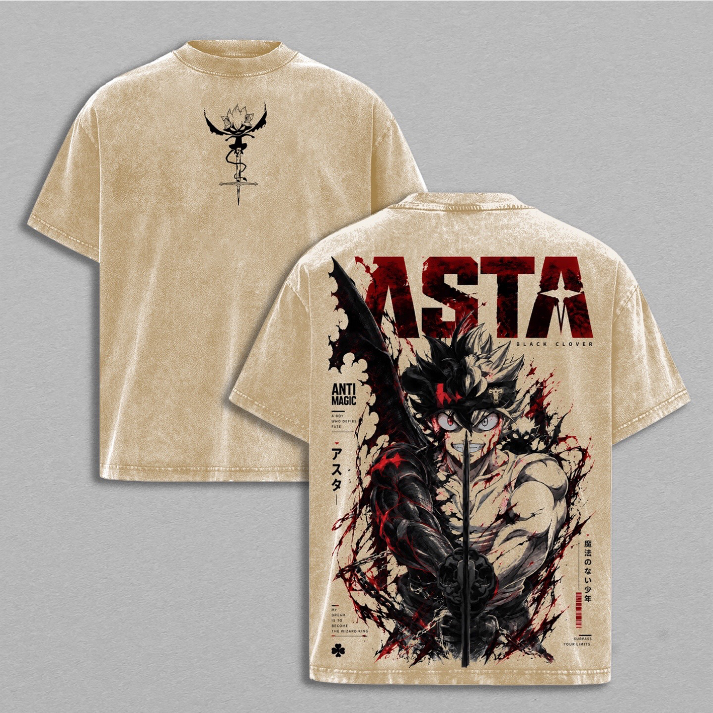 Asta Black Clover Oversized T-shirt/Crewneck/Hoodie