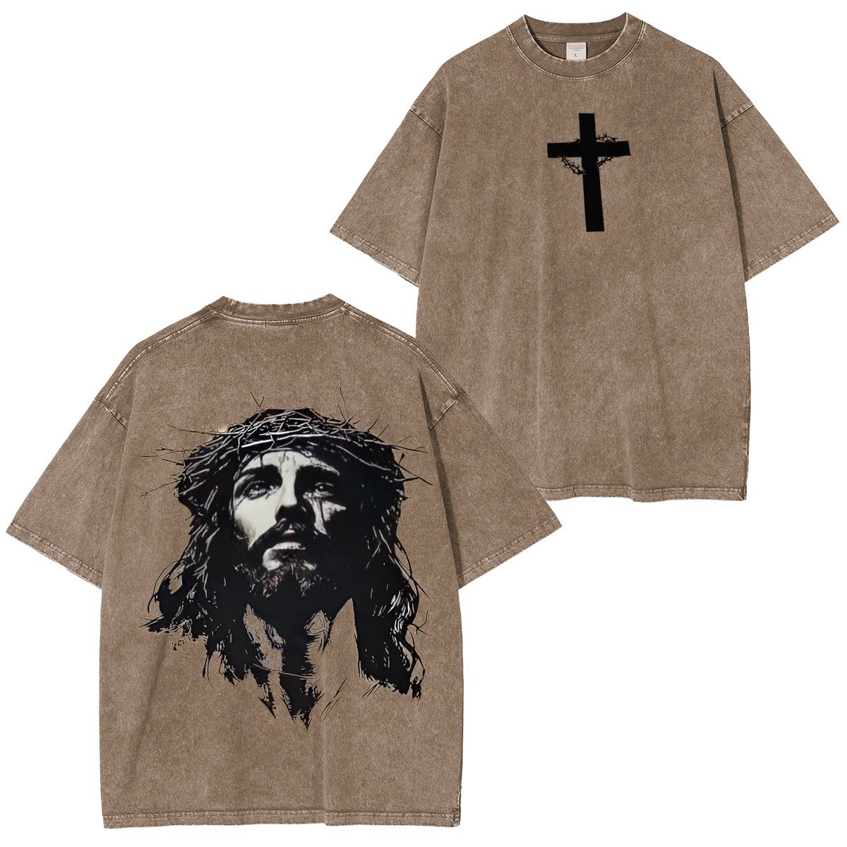 Vintage Jesus Unisex Washed T-Shirt