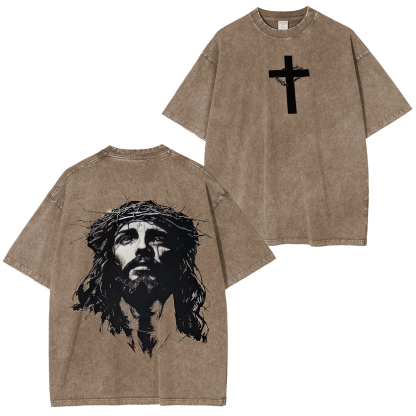 Vintage Jesus Unisex Washed T-Shirt