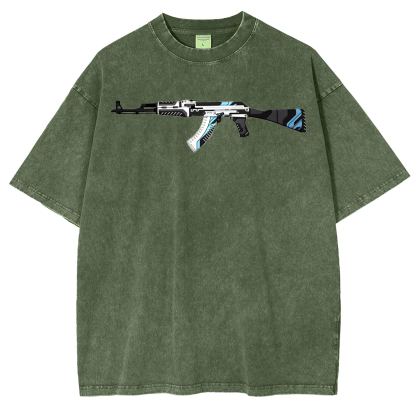 AK-47 Vulcan for GTA San Andreas Vintage Unisex Washed T-Shirt