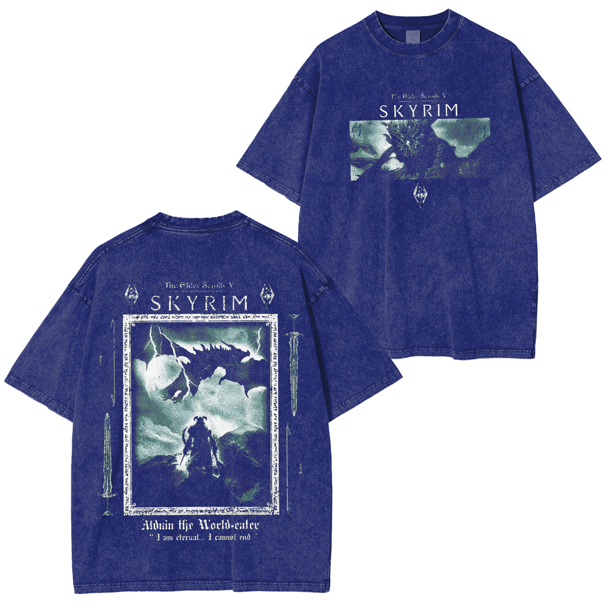 Skyrim The Elder Scrolls V Alduin Life Watch Eater T-Shirt