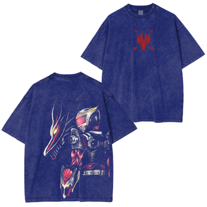 Dragreder-Kamen Rider Ryuki Vintage Washed Unisex T-Shirt
