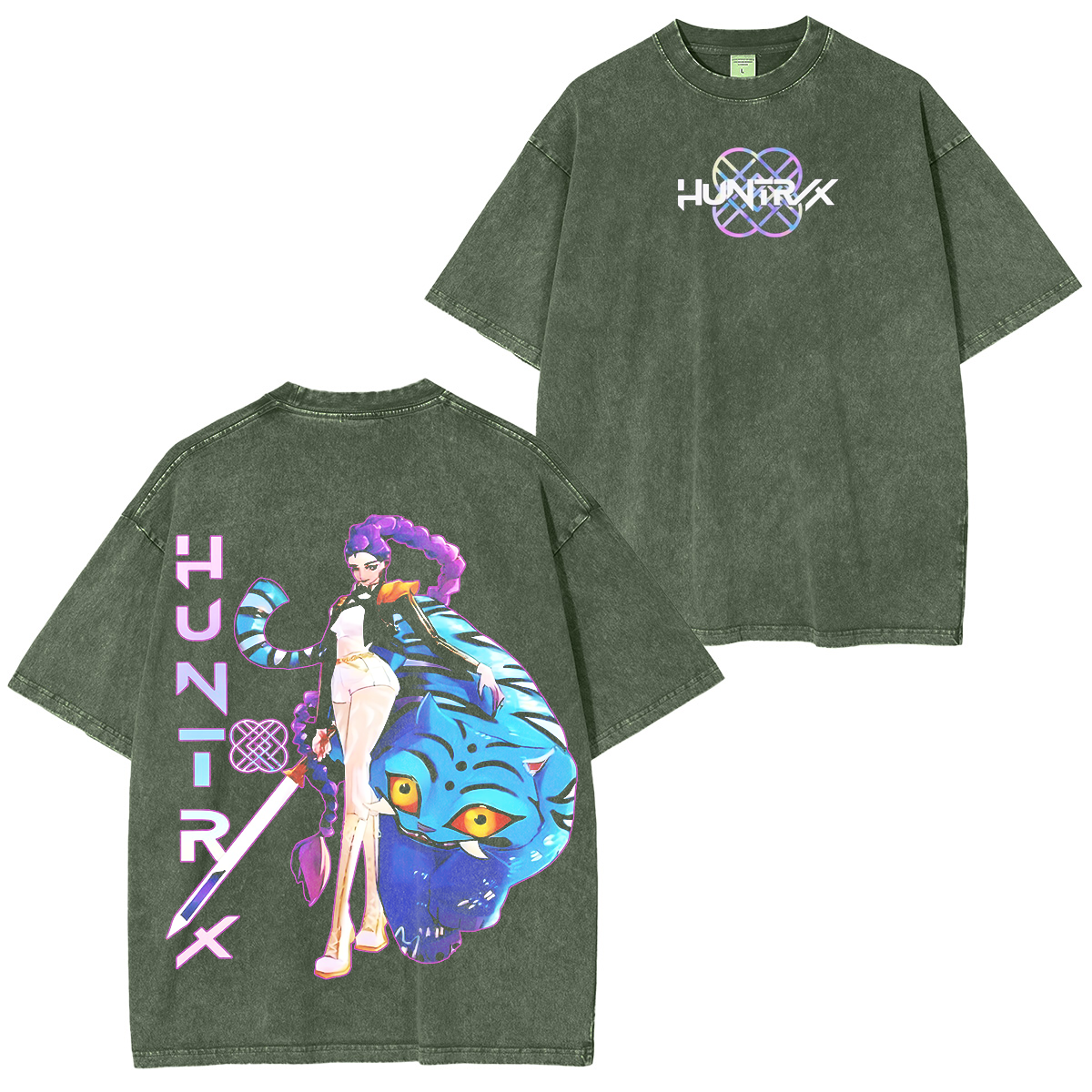 KPop Demon Hunters Huntrix Washed T-Shirt