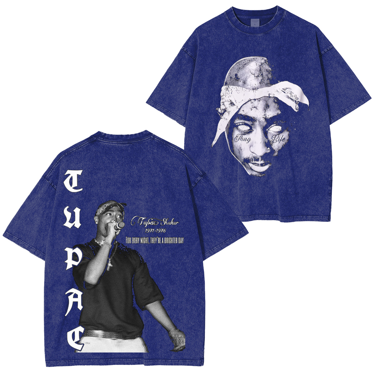Tupac Shakur Washed Unisex T-Shirt