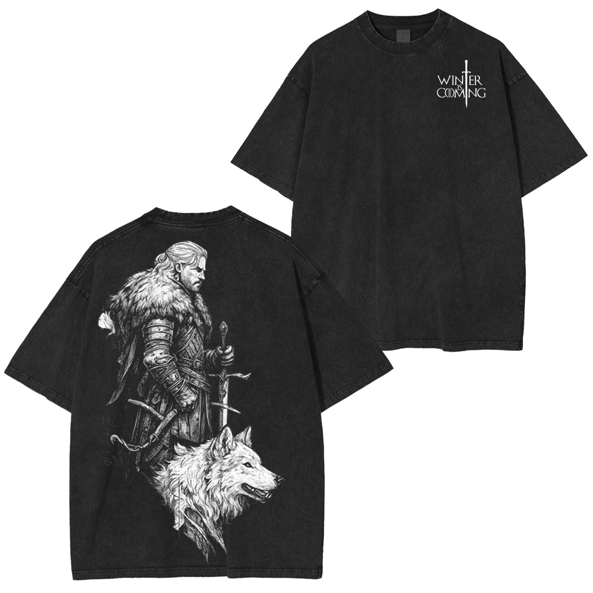 Winter is Coming Oversized Washed T-shirt/Crewneck/Hoodie