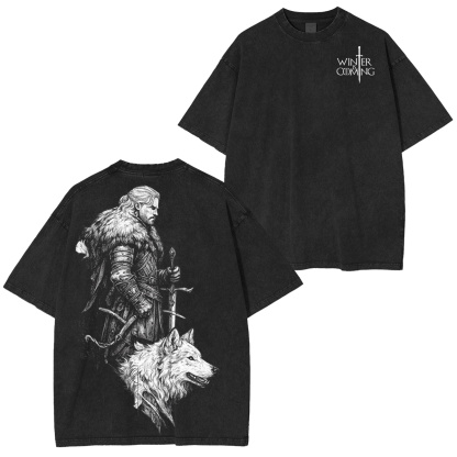 Winter is Coming Oversized Washed T-shirt/Crewneck/Hoodie