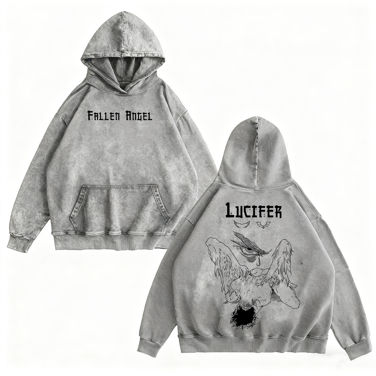 Lucifer Fallen Angel Vintage Washed T-shirt/Crewneck/Hoodie
