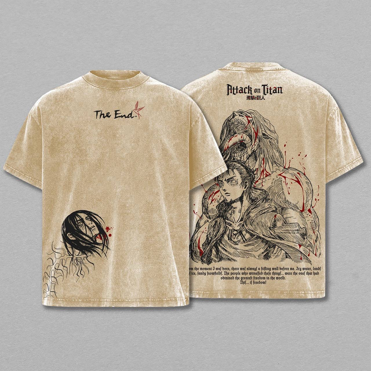Attack on Titan Oversized T-shirt/Crewneck/Hoodie