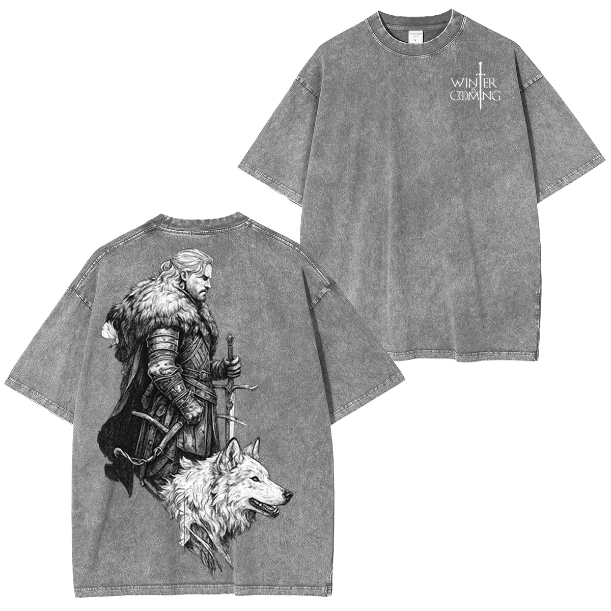Winter is Coming Oversized Washed T-shirt/Crewneck/Hoodie