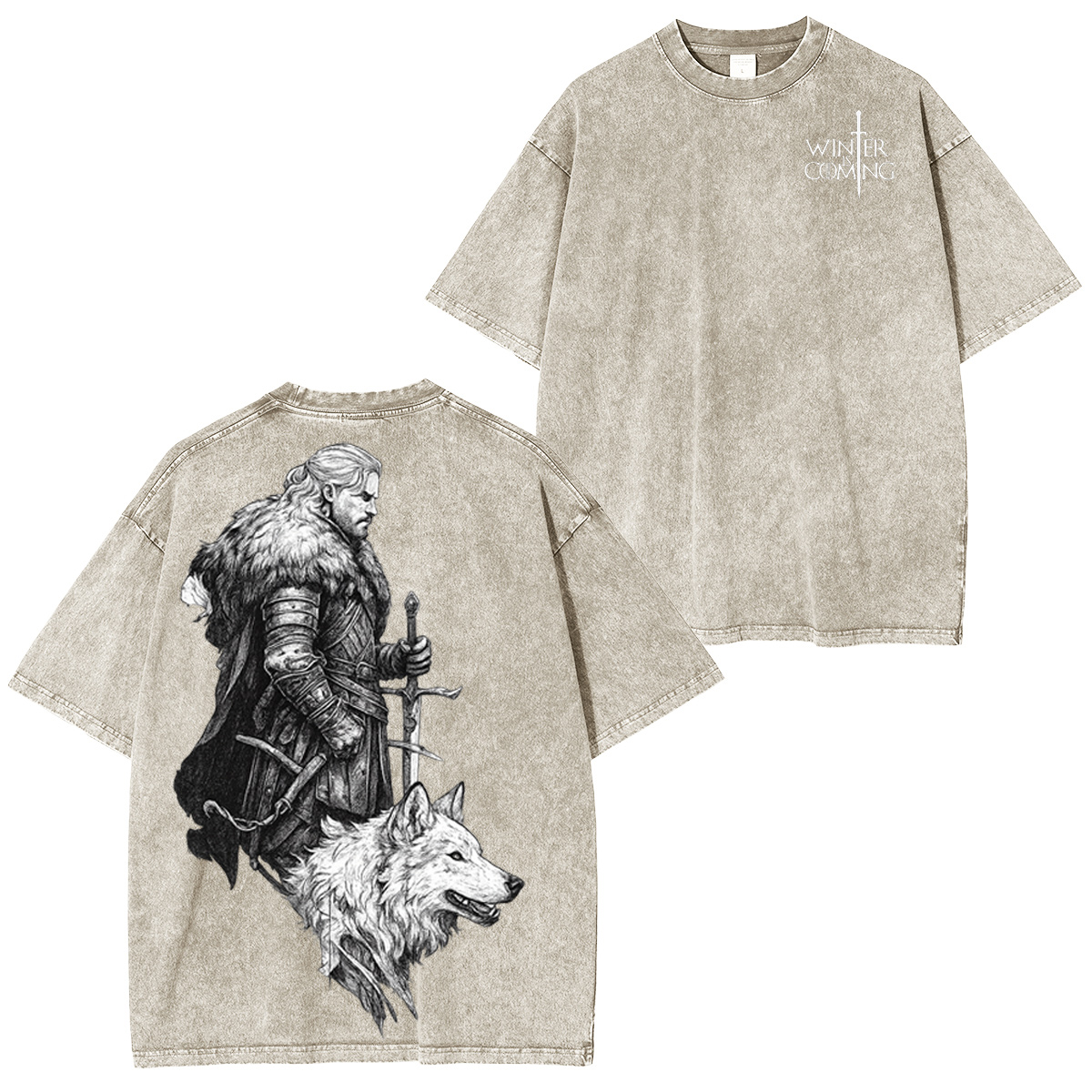 Winter is Coming Oversized Washed T-shirt/Crewneck/Hoodie