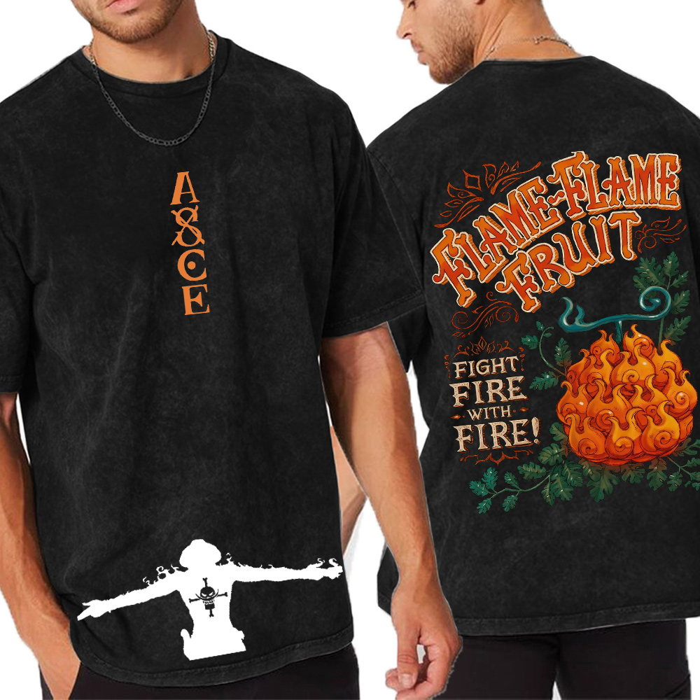 Flame Flame Fruit One Piece Vintage Oversized T-shirt/Crewneck/Hoodie