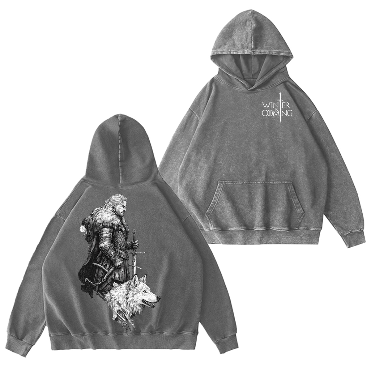 Winter is Coming Oversized Washed T-shirt/Crewneck/Hoodie