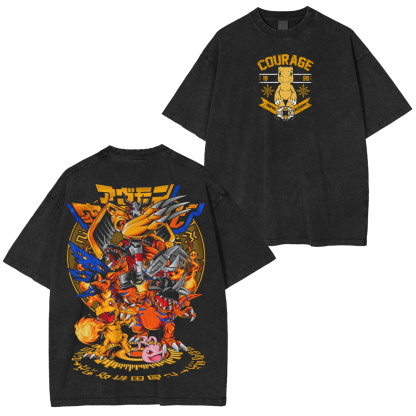 Classic Agumon Digimon Oversized T-shirt/Crewneck/Hoodie