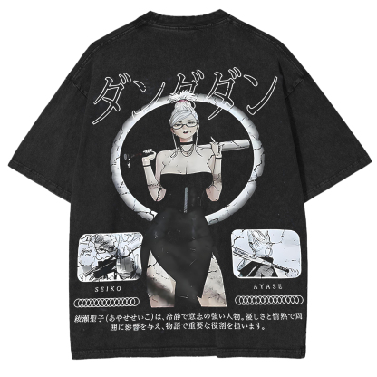 Ayase Seiko Summer Streetwear Loose Anime Graphic Print T-Shirt