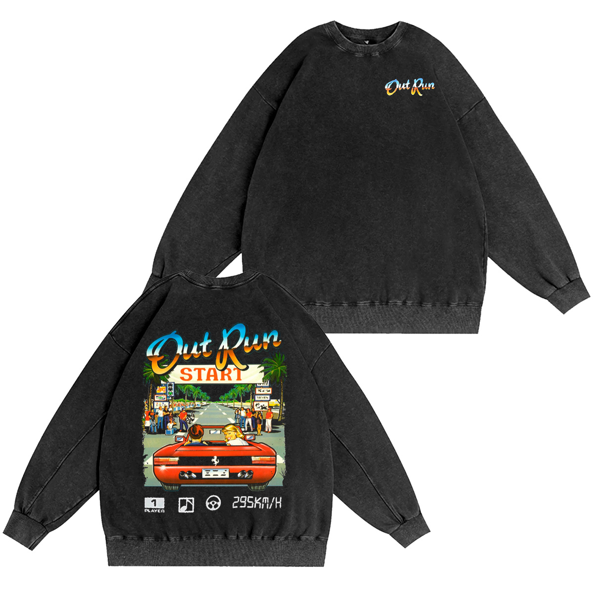 Retro Out Run Oversized T-shirt/Crewneck/Hoodie