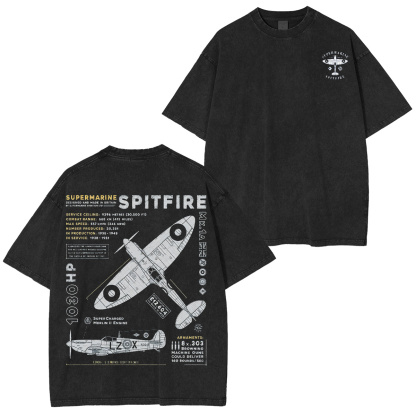 Supermarine Spitfire MK1 Oversized T-shirt/Crewneck/Hoodie