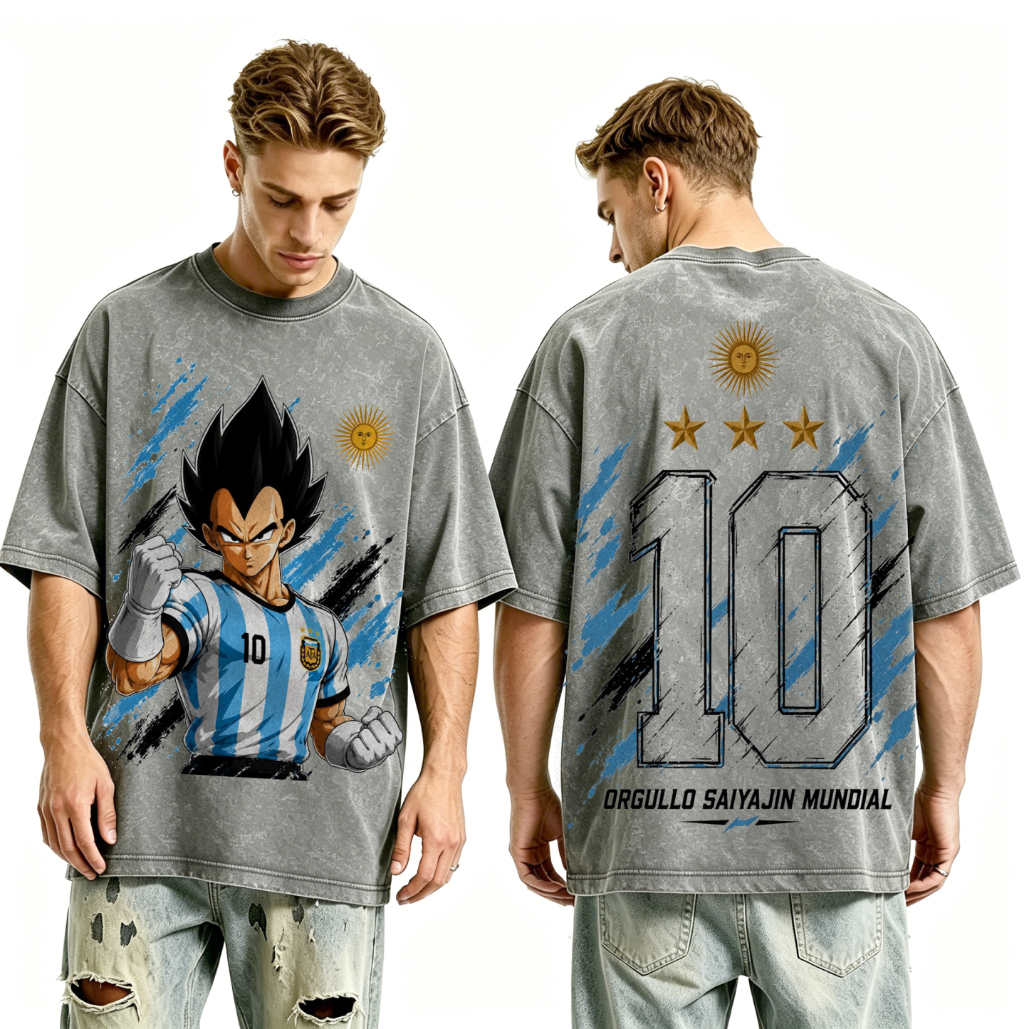 Dragon Ball Z World Cup  Unisex Washed T-Shirt