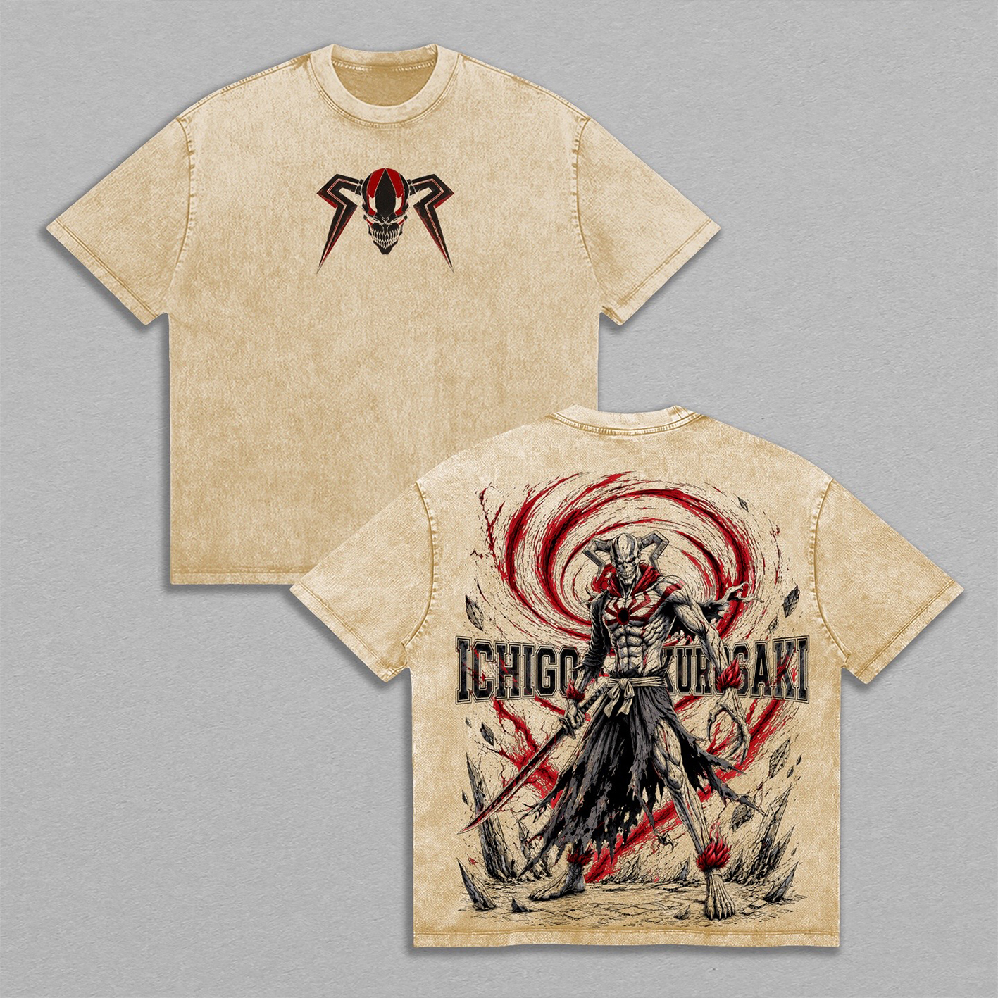 Ichigo Kurosaki Bleach Anime Washed T-shirt/Crewneck/Hoodie