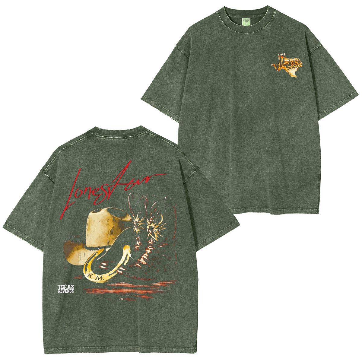 Lonestar Cowboy Washed T-shirt/Crewneck/Hoodie