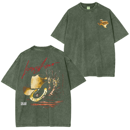 Lonestar Cowboy Washed T-shirt/Crewneck/Hoodie