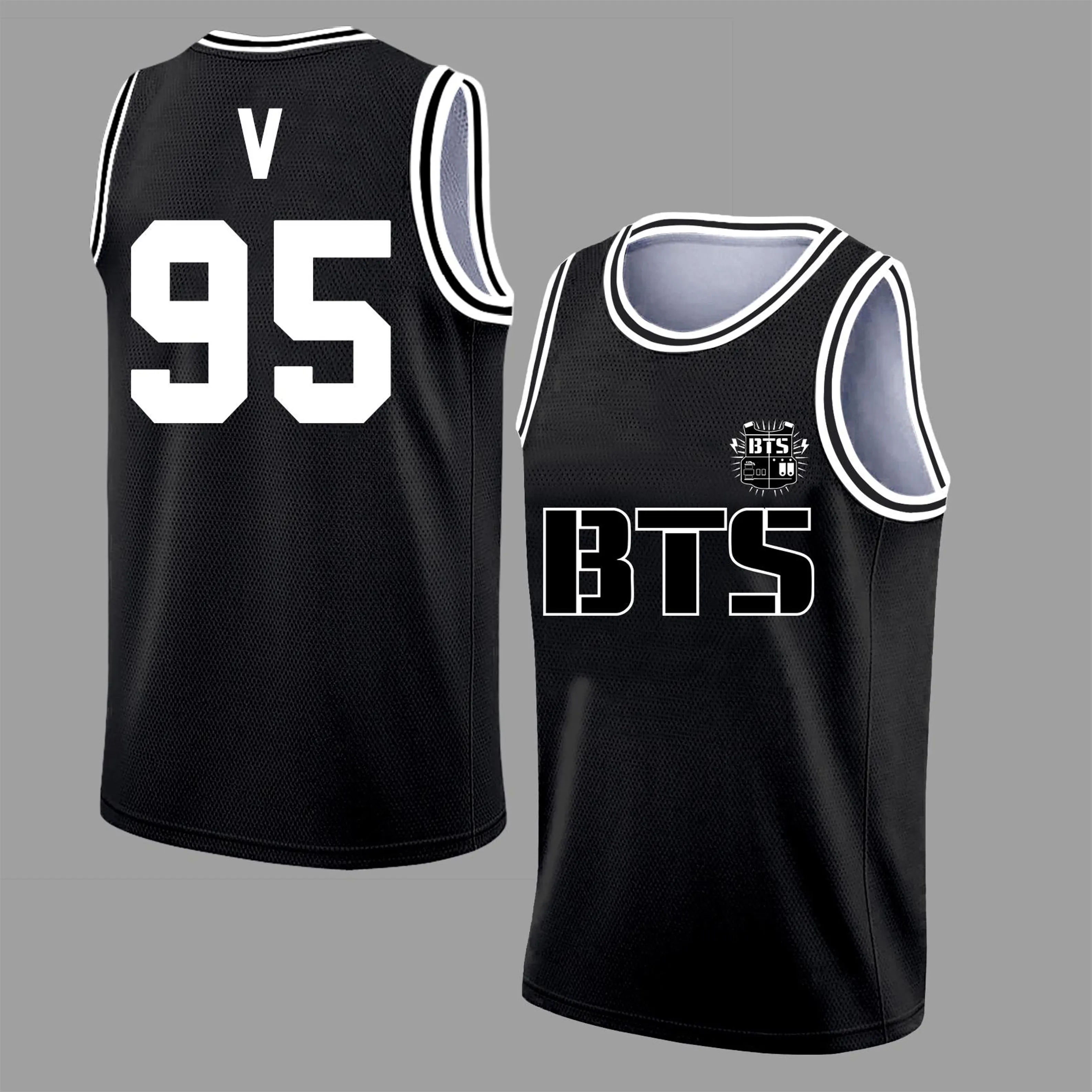V,Custom BTS Basketball Jersey